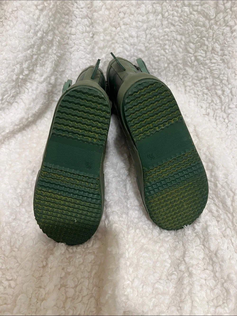 Kids Green Dinosaur Rain & Snow Boots with Easy Pull Handles